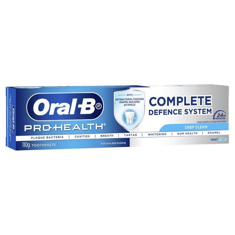 Oral B Toothpaste Pro Health Advanced Deep Clean 110g front image on Livehealthy HK imported from Australia
