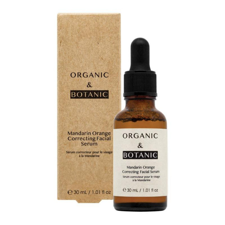 Organic & Botanic Mandarin Orange Correcting Facial Serum 30ml front image on Livehealthy HK imported from Australia