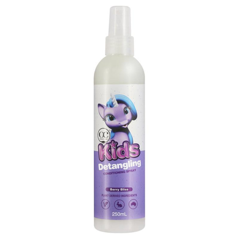 Organic Care Kids Detangling Spray 250ml front image on Livehealthy HK imported from Australia