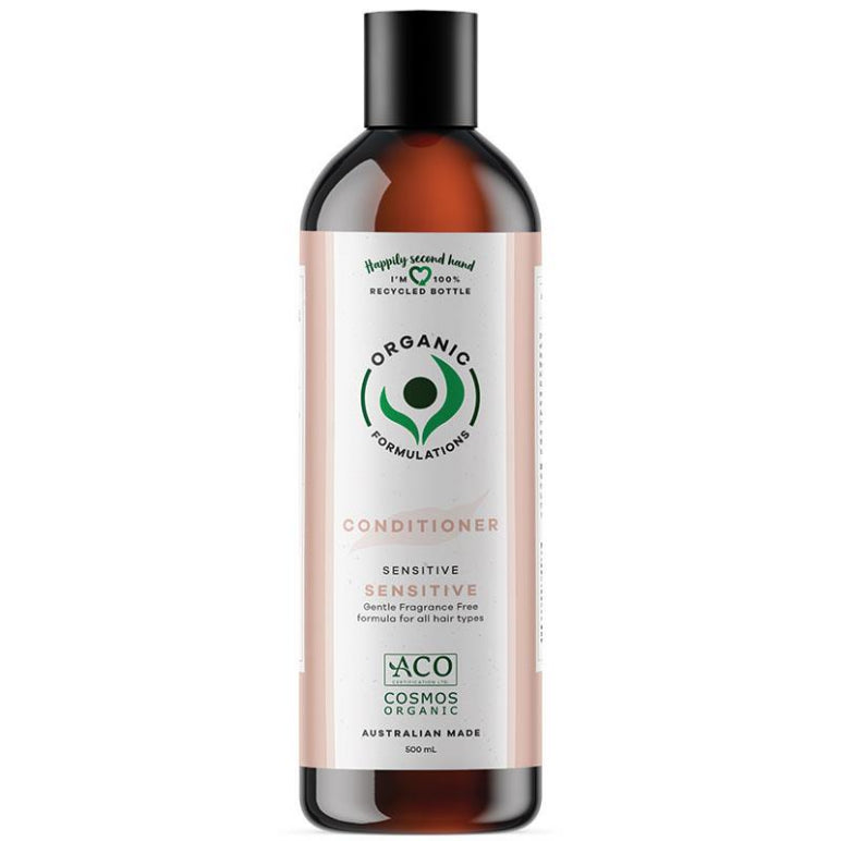 Organic Formulation Sensitive Fragrance Free Conditioner 500ml front image on Livehealthy HK imported from Australia