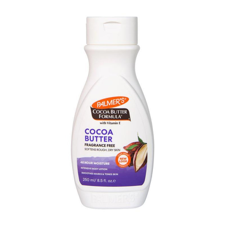 Palmer's Cocoa Butter Formula with Vitamin E/Fragrance Free Lotion 250ml front image on Livehealthy HK imported from Australia
