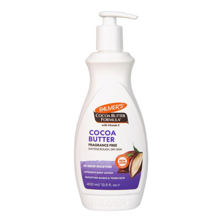 Palmer's Cocoa Butter Fragrance Free Body Lotion 400ml front image on Livehealthy HK imported from Australia