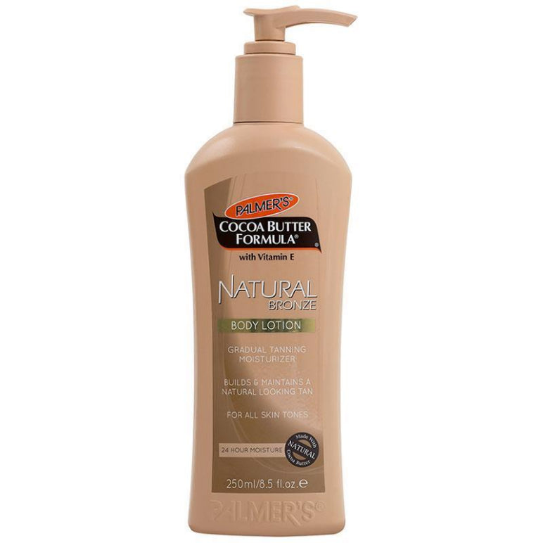 Palmer's Cocoa Butter Natural Bronze Body Lotion 250mL front image on Livehealthy HK imported from Australia