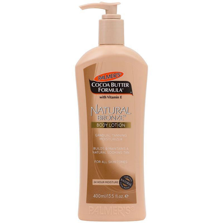 Palmer's Cocoa Butter Natural Bronze Body Lotion 400mL front image on Livehealthy HK imported from Australia