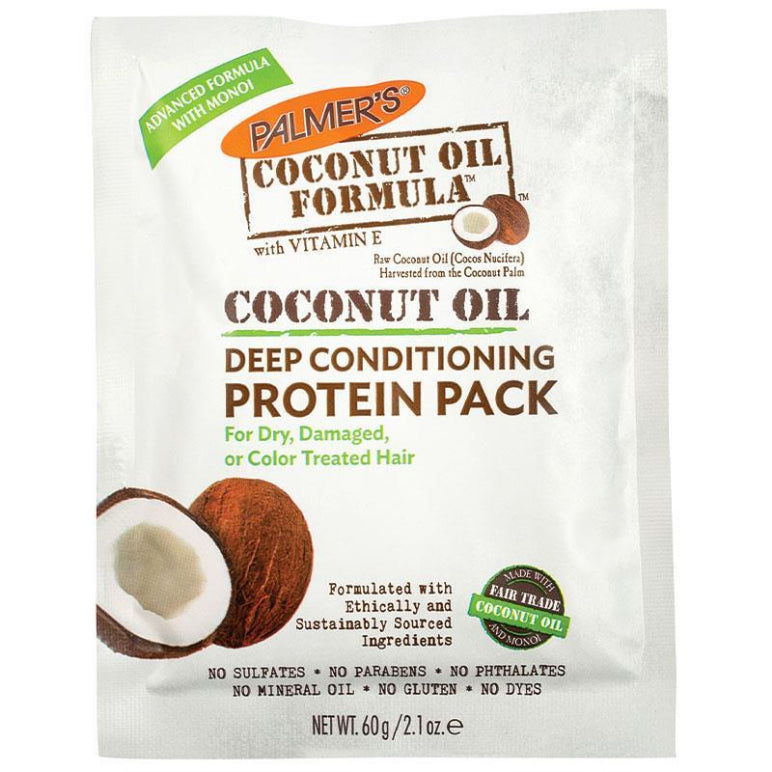 Palmer's Coconut Oil Deep Conditioning Protein Pack 60g front image on Livehealthy HK imported from Australia