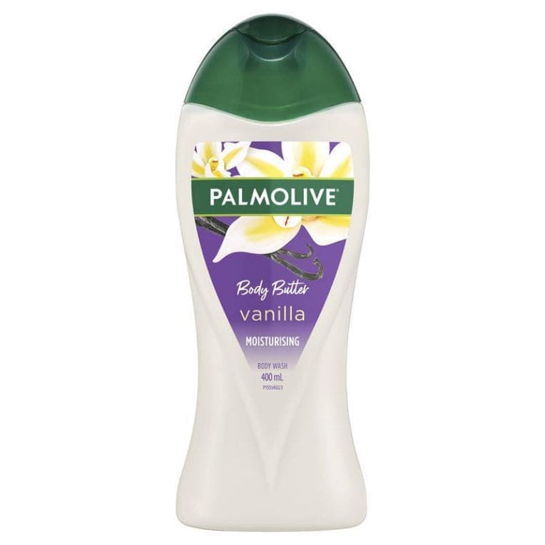 Palmolive Body Butter Heavenly Vanilla Moisturising Body Wash 400mL front image on Livehealthy HK imported from Australia