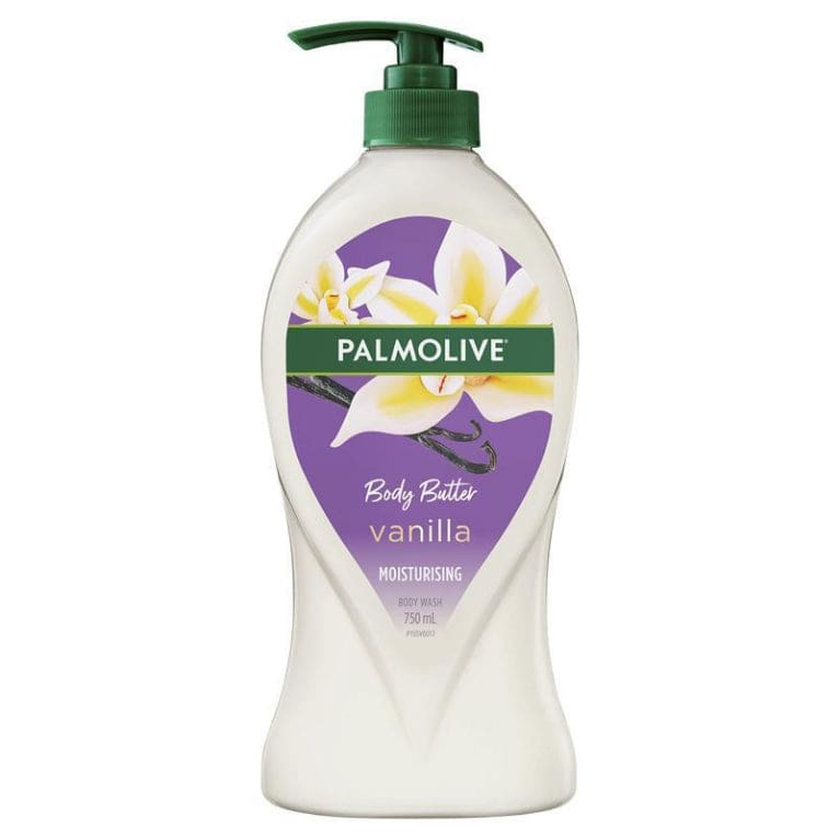 Palmolive Body Butter Heavenly Vanilla Moisturising Body Wash 750mL front image on Livehealthy HK imported from Australia