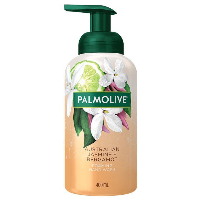 Palmolive Foaming Hand Wash Bergamot & Jasmine 400ml front image on Livehealthy HK imported from Australia