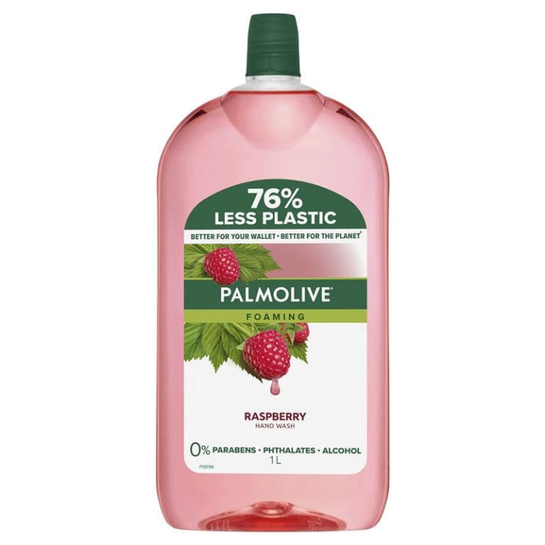 Palmolive Foaming Nourishing Hand Wash Raspberry Refill & Save 1L front image on Livehealthy HK imported from Australia