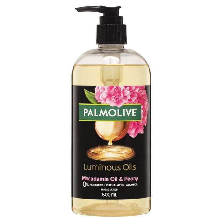Palmolive Luminous Oils Hand Wash Invigorating Macadamia Oil with Peony 500mL front image on Livehealthy HK imported from Australia