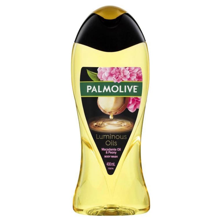 Palmolive Luminous Oils Invigorating Body Wash Macadamia oil with peony 400mL front image on Livehealthy HK imported from Australia