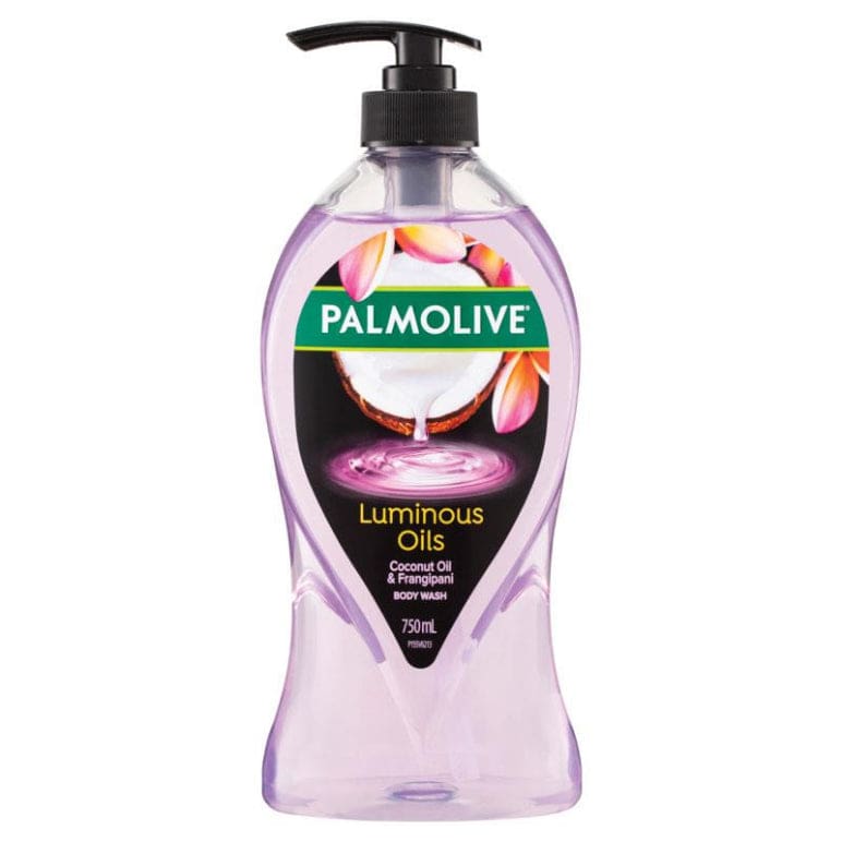 Palmolive Luminous Oils Shower Gel Coconut & Frangipani 750ml front image on Livehealthy HK imported from Australia