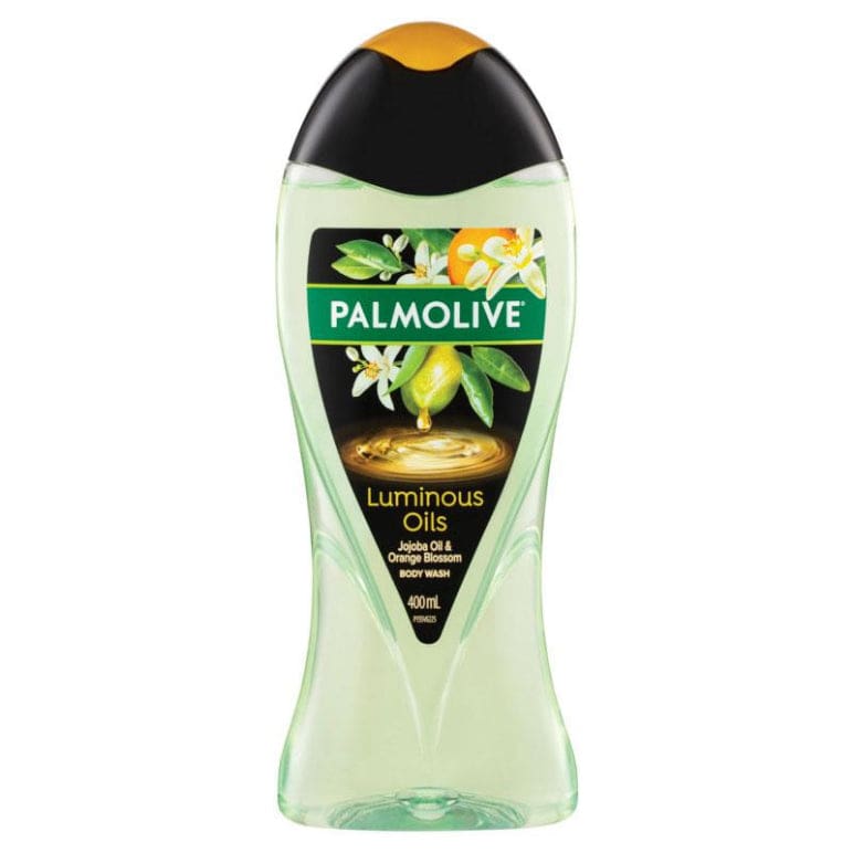 Palmolive Luminous Oils Shower Gel Jojoba & Orange Blossom 400ml front image on Livehealthy HK imported from Australia