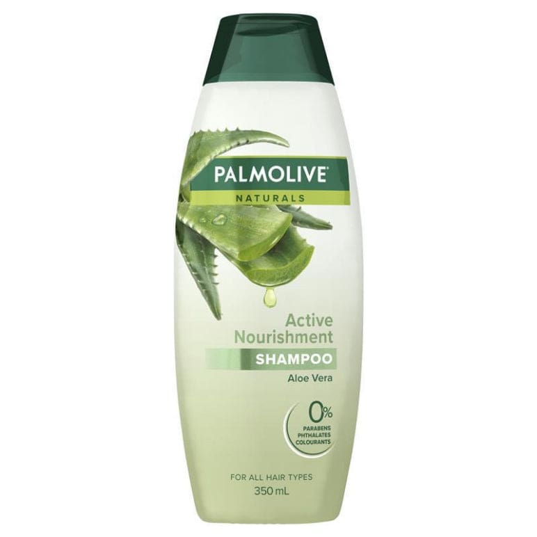 Palmolive Naturals Active Nourishment Normal Hair Shampoo Aloe Vera & Fruit Vitamins 350mL front image on Livehealthy HK imported from Australia
