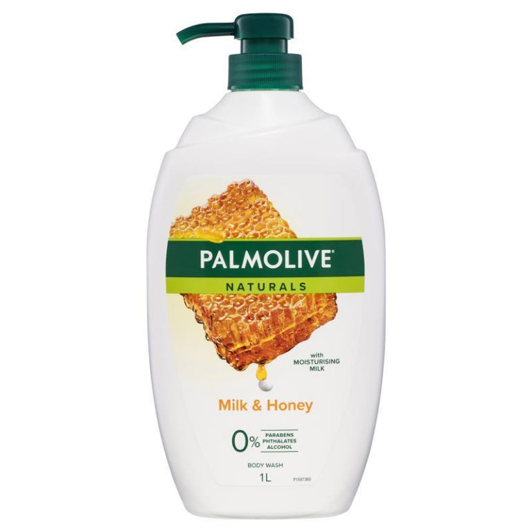 Palmolive Naturals Body Wash Milk & Honey Shower Gel 1L front image on Livehealthy HK imported from Australia