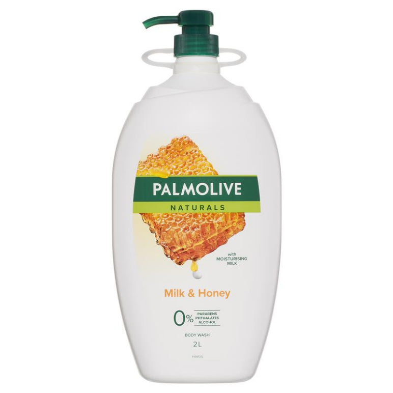 Palmolive Naturals Body Wash Milk & Honey Shower Gel 2L front image on Livehealthy HK imported from Australia