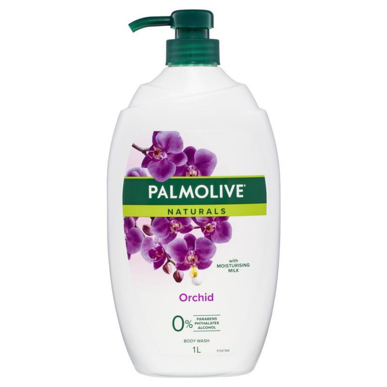 Palmolive Naturals Body Wash Milk & Orchid Shower Gel 1L front image on Livehealthy HK imported from Australia