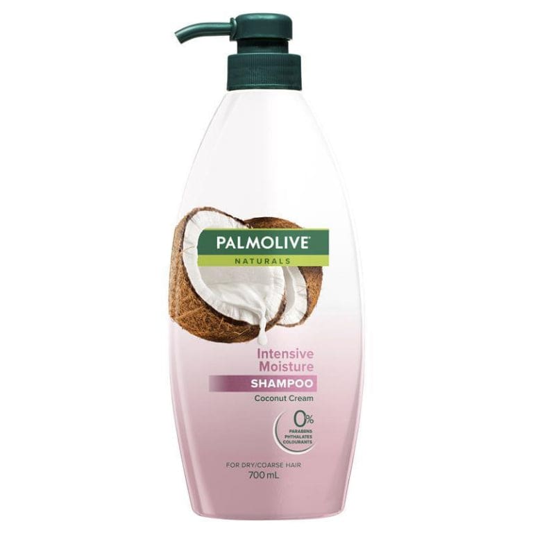 Palmolive Naturals Intensive Moisture for dry/coarse Hair Shampoo Coco cream & Pure milk protein 700mL front image on Livehealthy HK imported from Australia