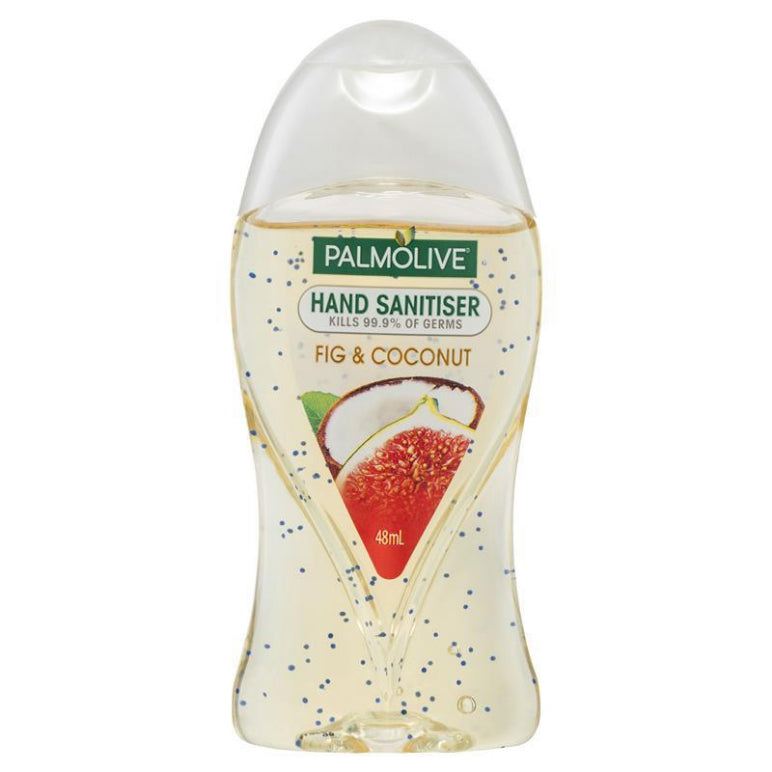 Palmolive Non-sticky Hand Sanitiser Fig & Coconut 48mL front image on Livehealthy HK imported from Australia