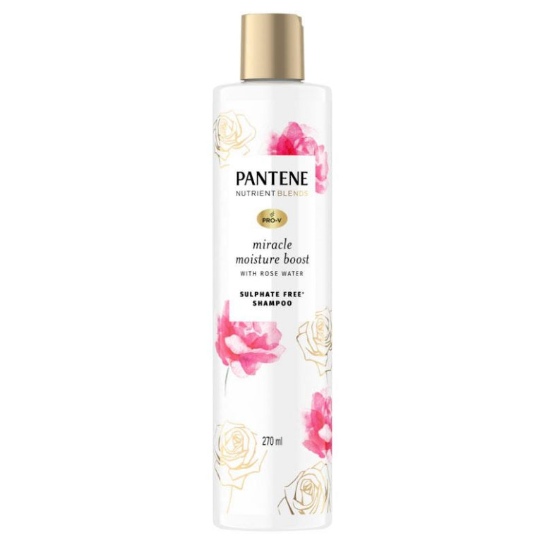 Pantene Pro V Nutrient Blends Miracle Moisture Boost Shampoo 270ml front image on Livehealthy HK imported from Australia