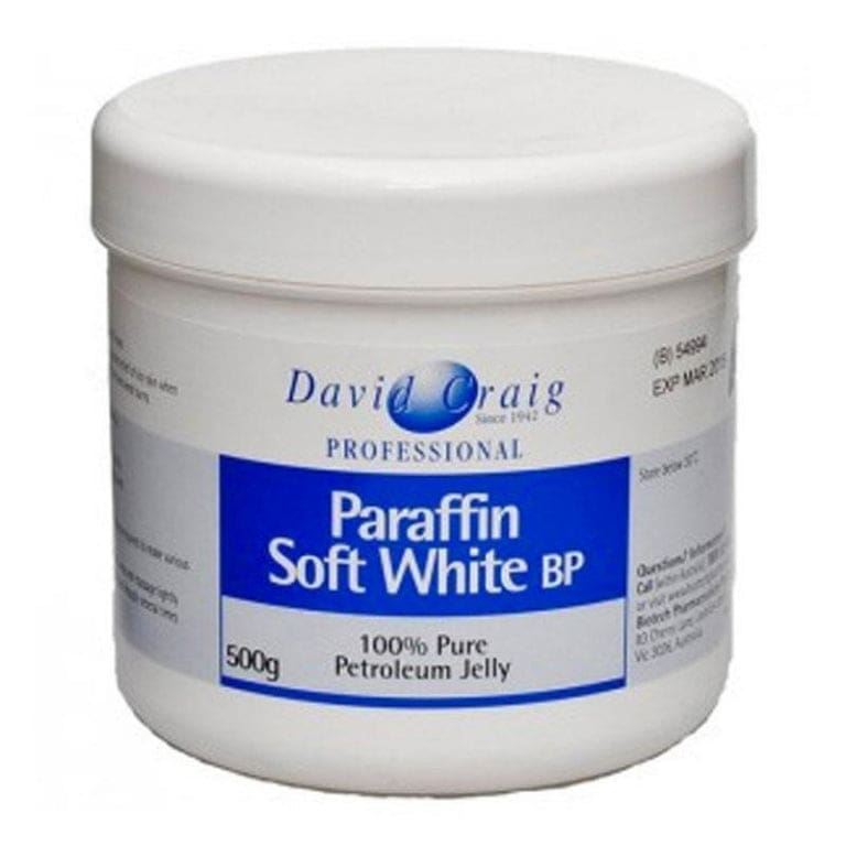 Paraffin Soft White 500g DC Brand front image on Livehealthy HK imported from Australia