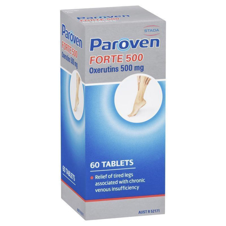 Paroven Forte Tablets 60 front image on Livehealthy HK imported from Australia