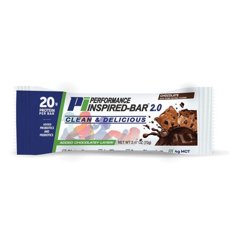 Performance Inspired Bar 2.0 Chocolate 70g front image on Livehealthy HK imported from Australia