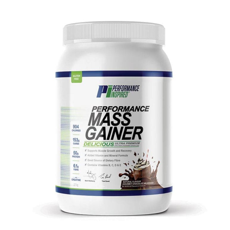 Performance Inspired Mass Gainer Gourmet Chocolate Milkshake 2700g front image on Livehealthy HK imported from Australia