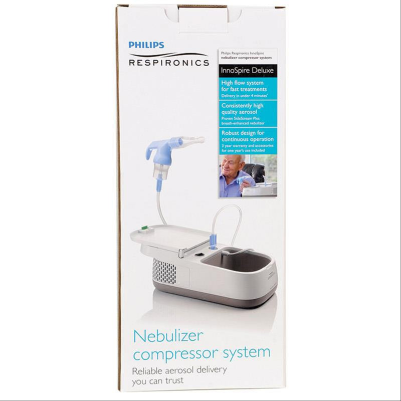 Philips Respironics InnoSpire Deluxe Compressor Nebulizer front image on Livehealthy HK imported from Australia