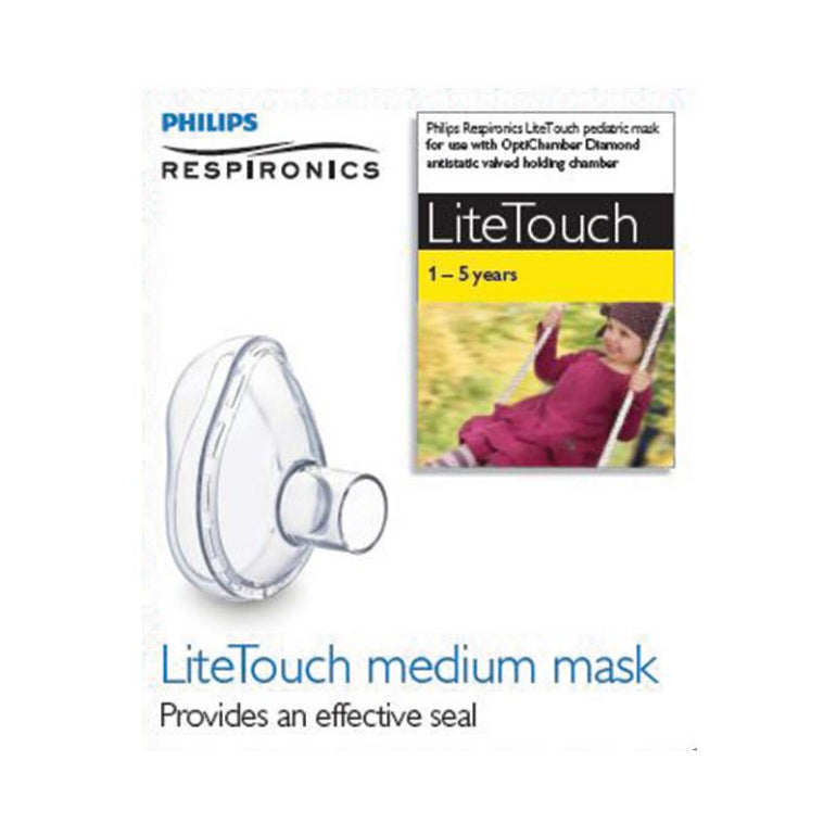 Philips Respironics Lite Touch Mask 1-5yrs front image on Livehealthy HK imported from Australia