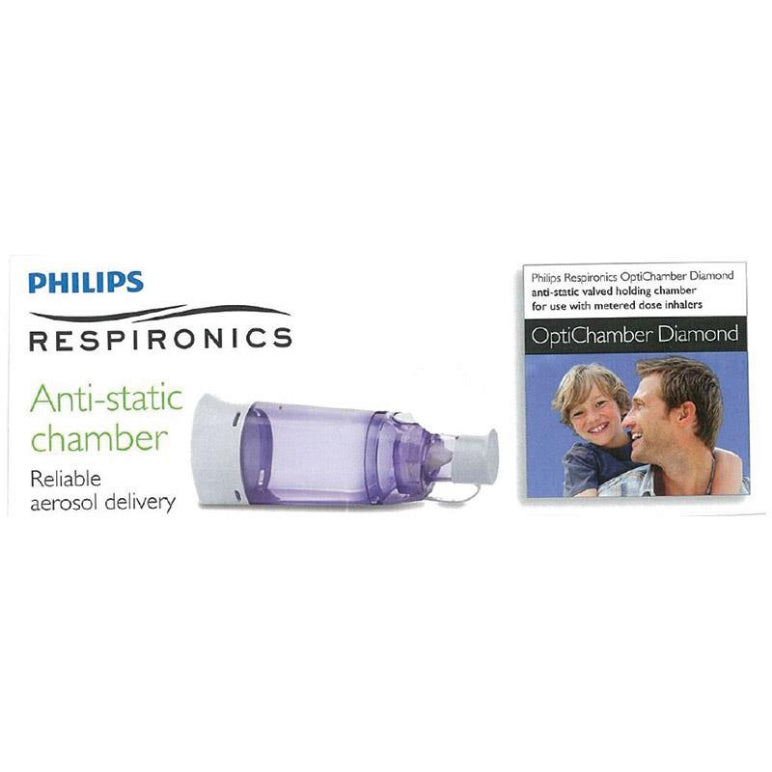 Philips Respironics OptiChamber Diamond Spacer front image on Livehealthy HK imported from Australia