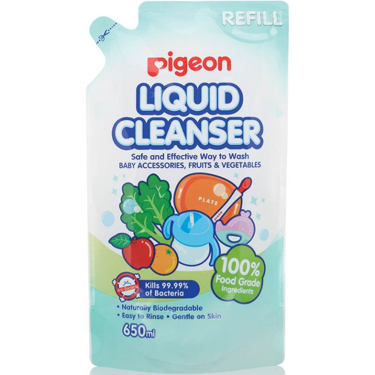 Pigeon Liquid Cleanser Refill 650ml front image on Livehealthy HK imported from Australia