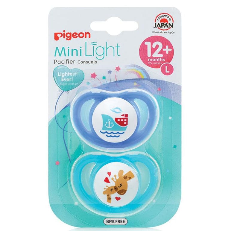 Pigeon Minilight Pacifier Twin Pack L front image on Livehealthy HK imported from Australia
