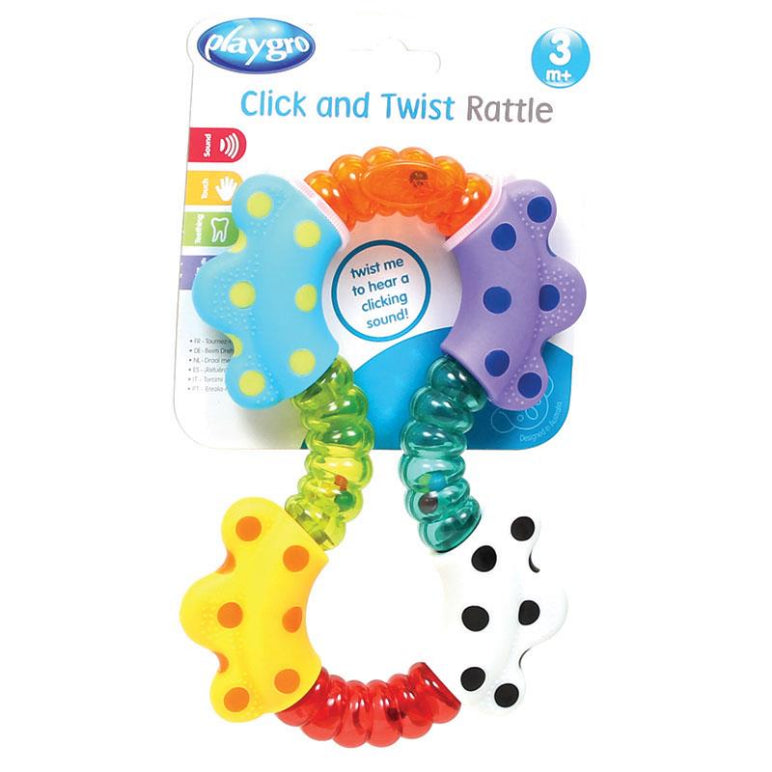 Playgro Click and Twist Rattle front image on Livehealthy HK imported from Australia