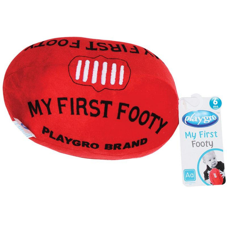 Playgro Sports Footy Ball front image on Livehealthy HK imported from Australia