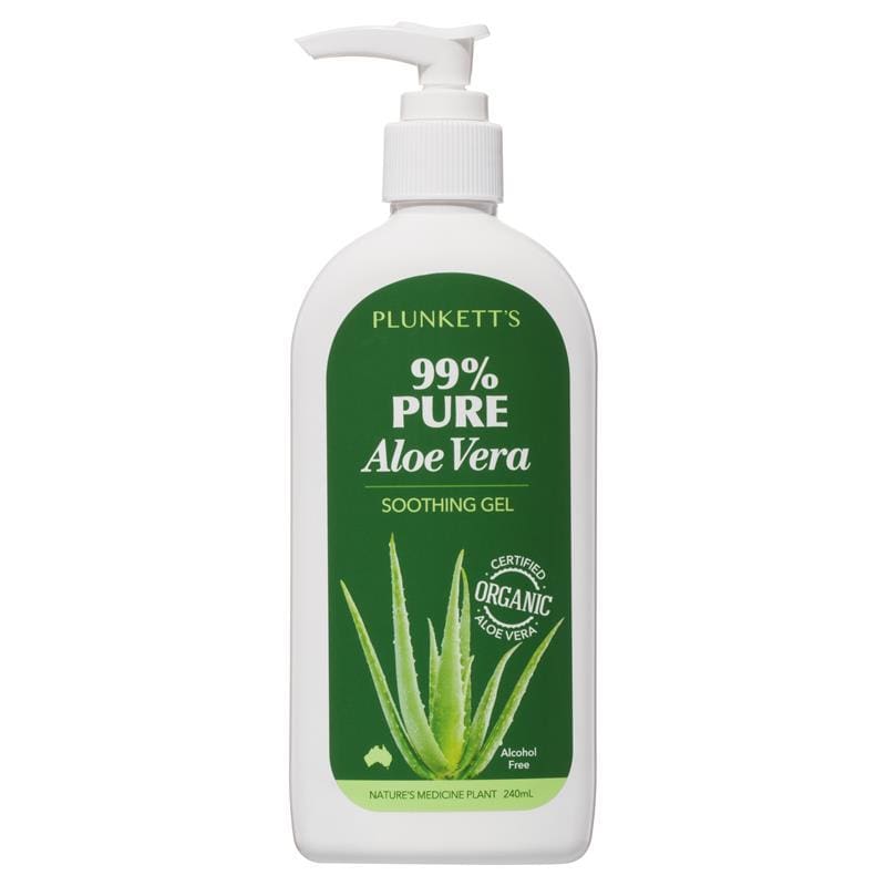 Plunkett Aloe Vera 99% Pure Gel 240ml front image on Livehealthy HK imported from Australia