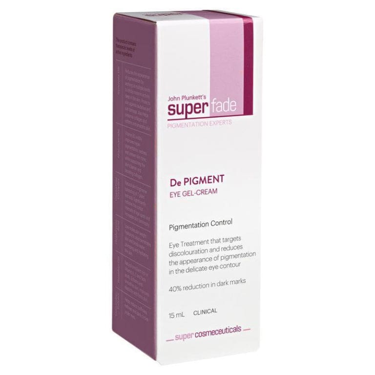 Plunkett Superfade De Pigment Eye Gel Cream 15ml front image on Livehealthy HK imported from Australia