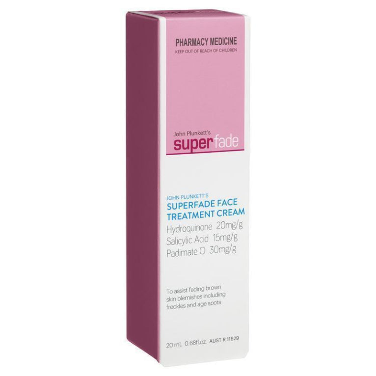 Plunkett Superfade Face Cream 20ml front image on Livehealthy HK imported from Australia