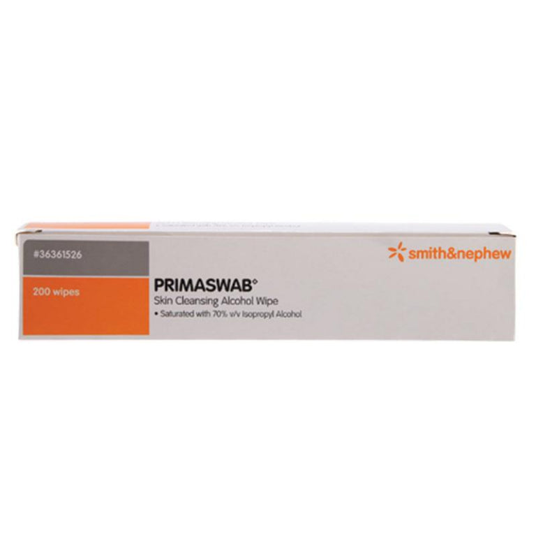 PrimaSwab Wipes 200 Pack front image on Livehealthy HK imported from Australia