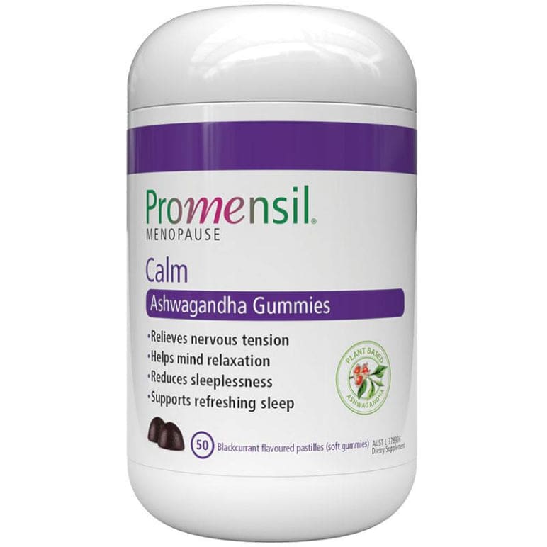 Promensil Calm Gummies 50 Soft Gummies front image on Livehealthy HK imported from Australia