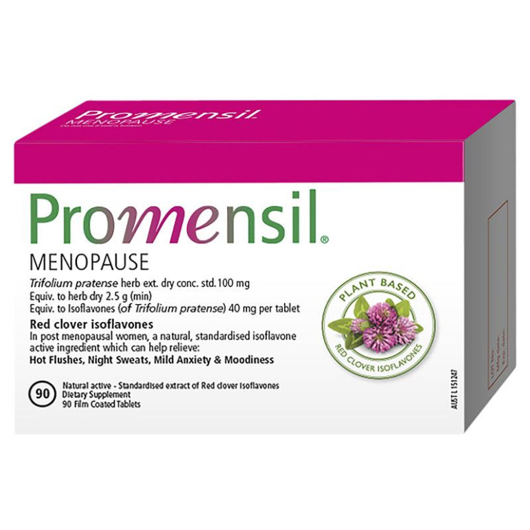 Promensil Menopause 90 Tablets front image on Livehealthy HK imported from Australia