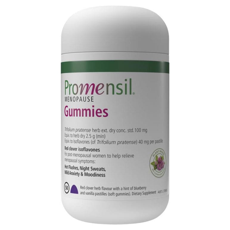 Promensil Menopause Gummies 50 front image on Livehealthy HK imported from Australia