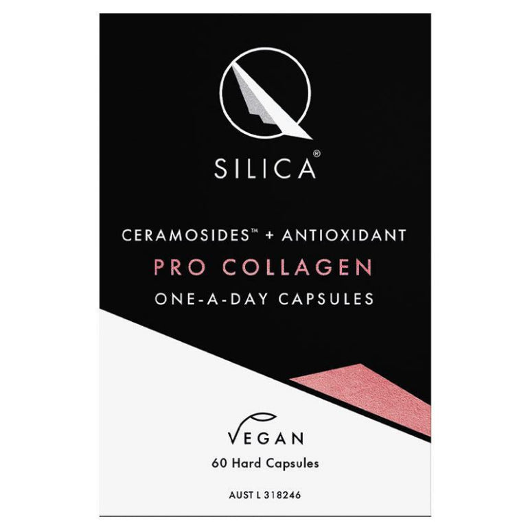 Qsilica Pro Collagen One A Day 60 Capsules front image on Livehealthy HK imported from Australia