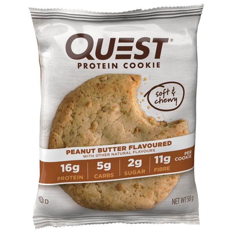Quest Protein Cookie Peanut Butter 58g front image on Livehealthy HK imported from Australia