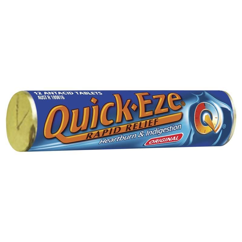 Quick Eze Original Tablets front image on Livehealthy HK imported from Australia