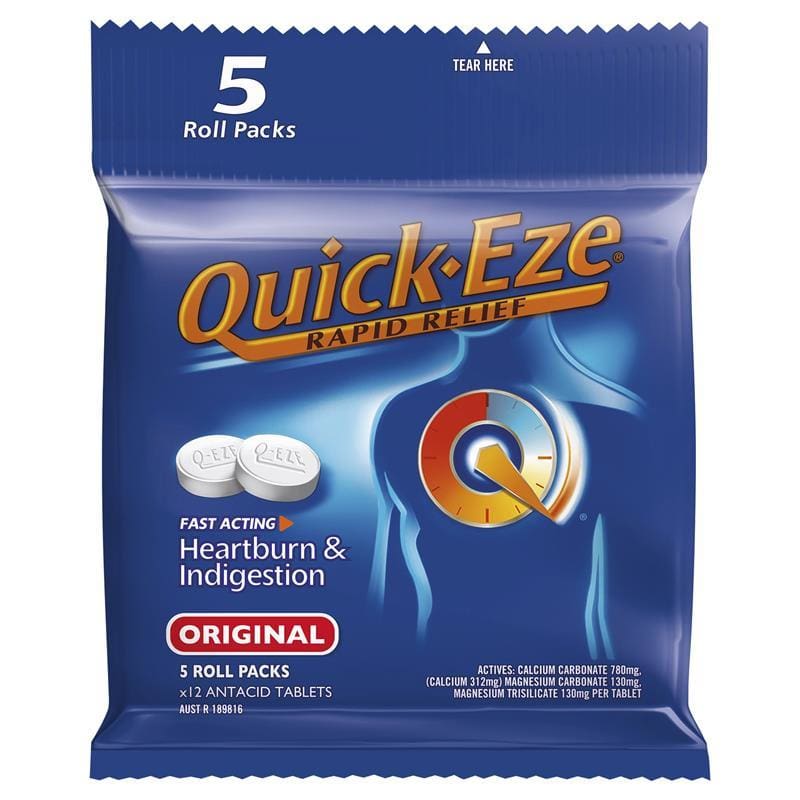 Quick Eze Original Tablets Multi Pack front image on Livehealthy HK imported from Australia