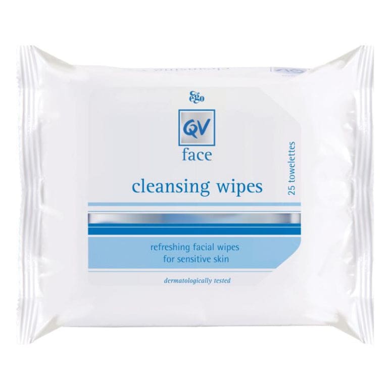 QV Face Gentle Cleansing Wipes front image on Livehealthy HK imported from Australia