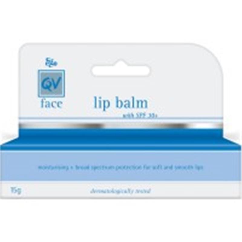 QV Face Lip Balm 15G With Spf 30+ front image on Livehealthy HK imported from Australia