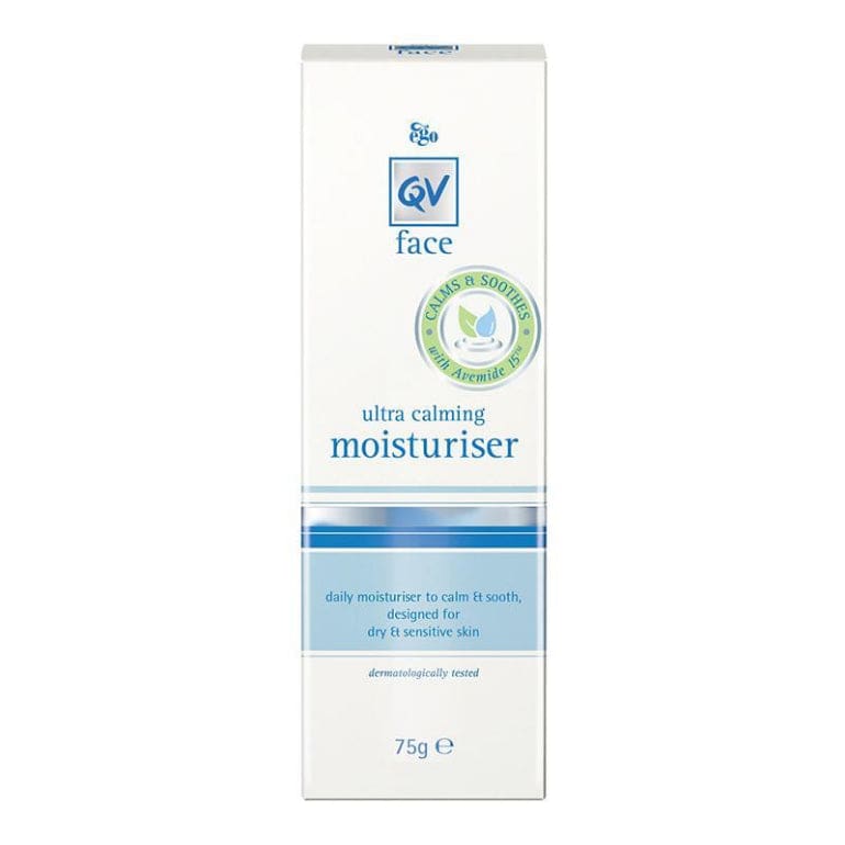 QV Face Ultra Calming Moisturiser 75G front image on Livehealthy HK imported from Australia