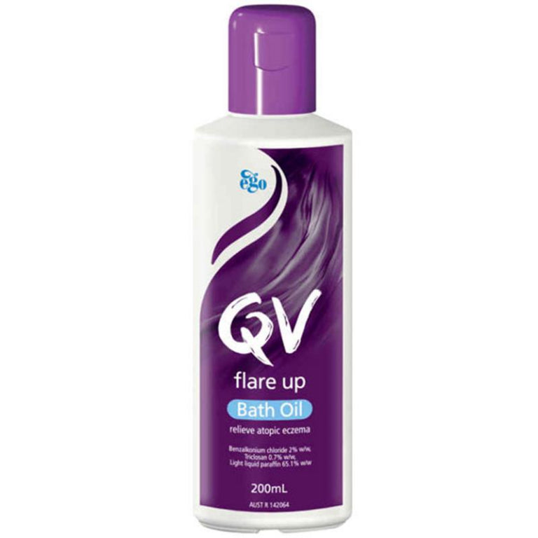 QV Flare Up Bath Oil 200Ml Eczema Prone front image on Livehealthy HK imported from Australia